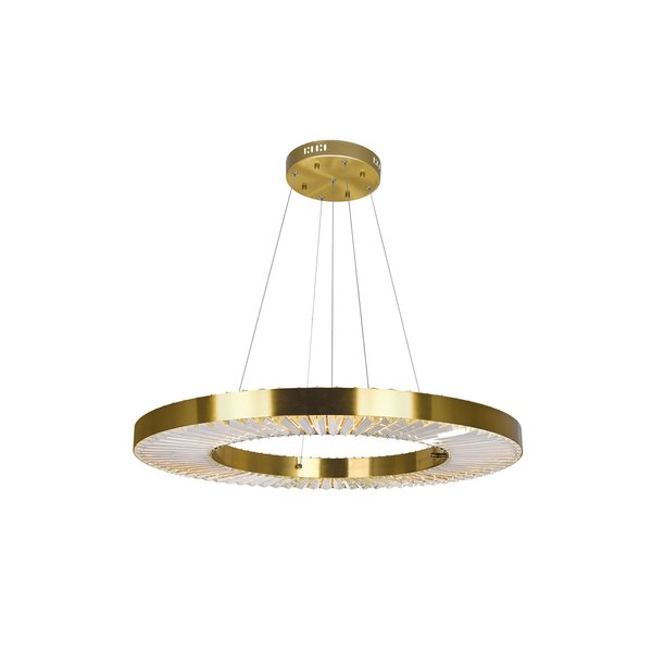 Cwi Lighting Led Chandelier With Brass Finish 1219P32-1-625